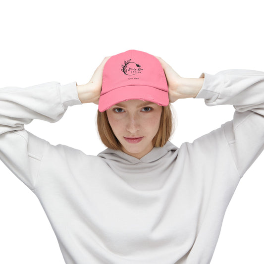 Distressed Cap - Honey Bee Dreams Logo Unisex