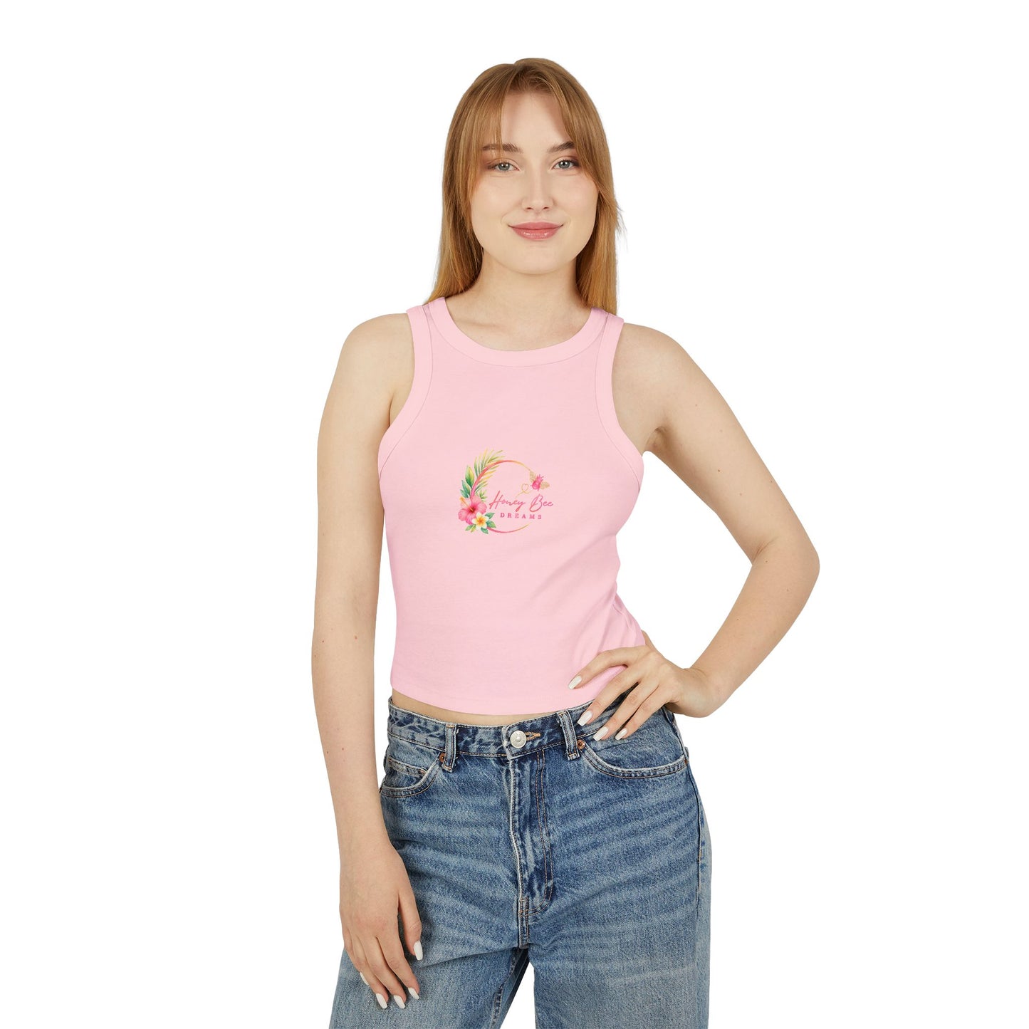 Honey Bee Dreams Ribbed Crop Top
