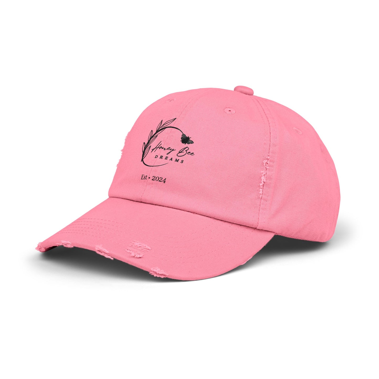 Distressed Cap - Honey Bee Dreams Logo Unisex