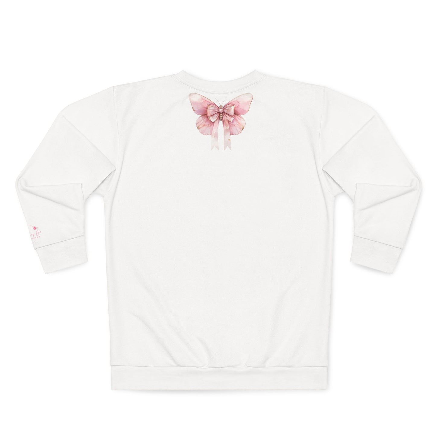 Anti-Social Club Sweatshirt — Pink Butterflies Graphic Crewneck