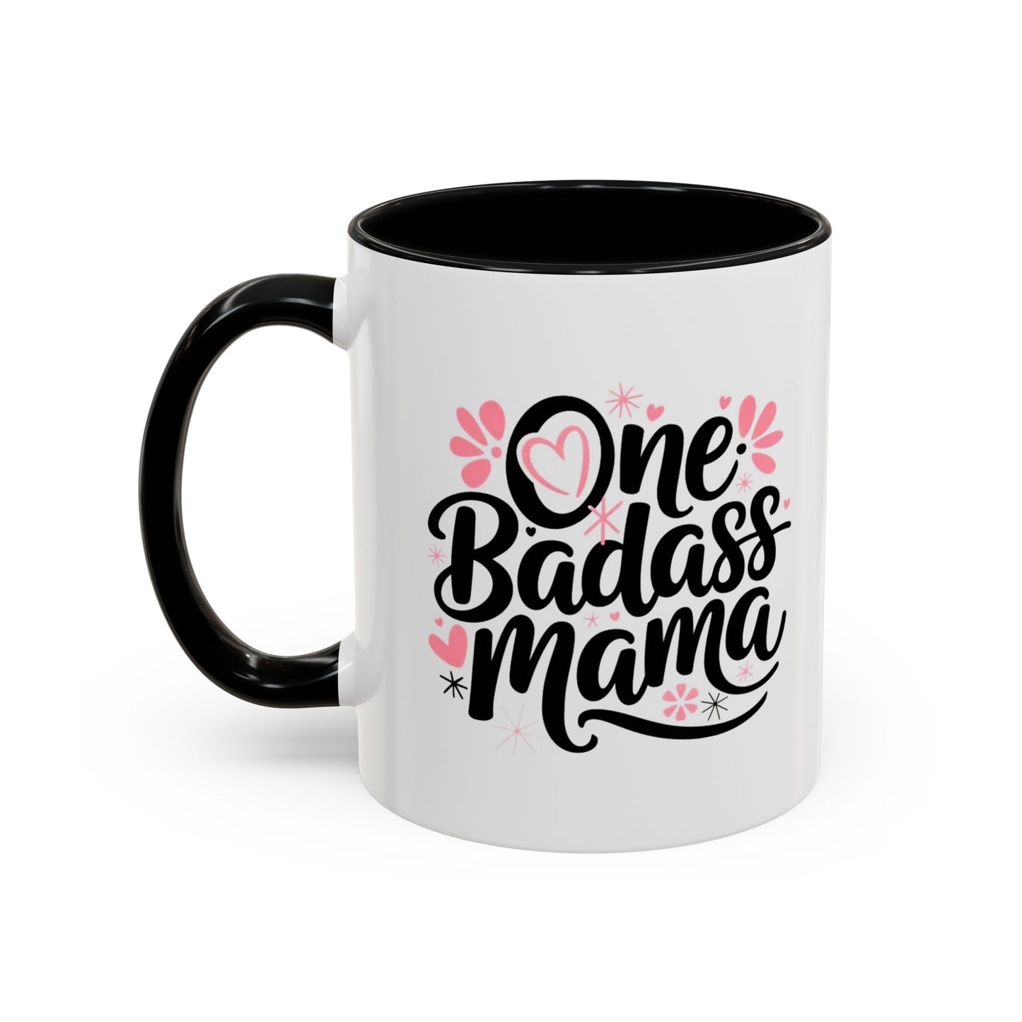 Mug - One Badass Mama Accent Coffee Mug - Perfect Gift for Moms